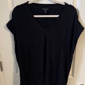 Athleta Women's Elegant Black V-Neck Blouse